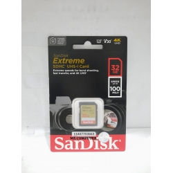 SDCARD  Sandisk  32GB  EXTREEM 4K 100MBPS